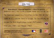 2004 Leather and Lumber Leather Cuts Glove #18 Garret Anderson/224 back image