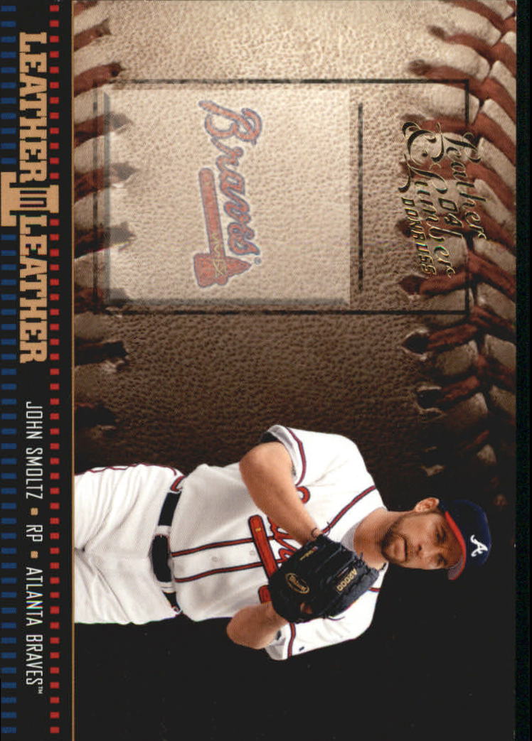 2004 Leather and Lumber Leather in Leather #3 John Smoltz BB