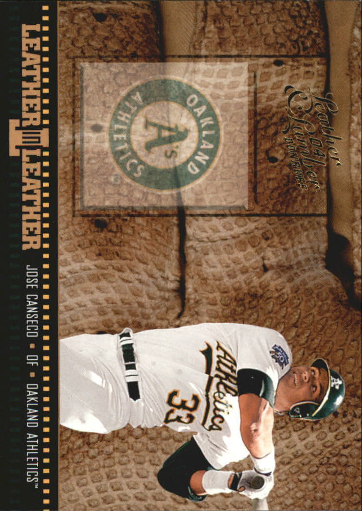 2004 Leather and Lumber Leather in Leather #16 Jose Canseco BG