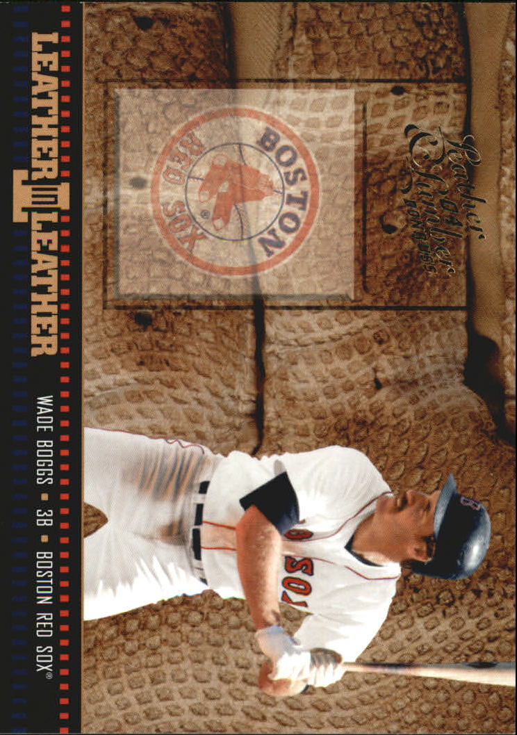 2004 Leather and Lumber Leather in Leather #19 Wade Boggs BG