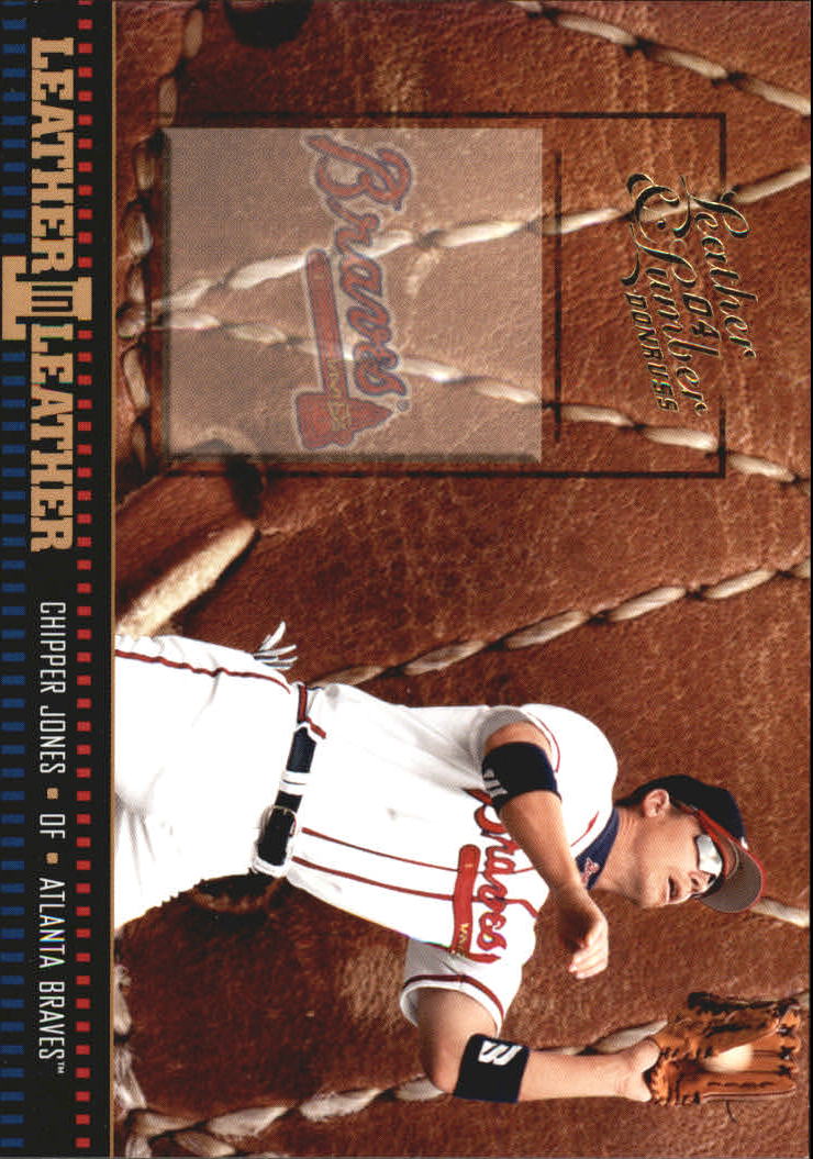 2004 Leather and Lumber Leather in Leather #23 Chipper Jones FG