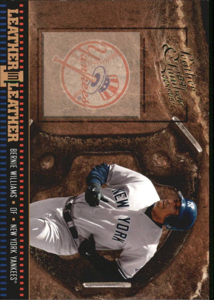 2004 Leather and Lumber Leather in Leather #31 Bernie Williams SH