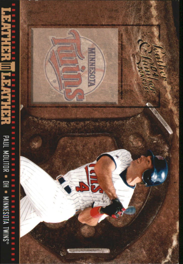 2004 Leather and Lumber Leather in Leather #38 Paul Molitor SH