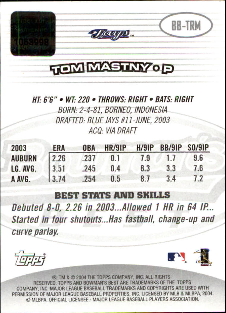 Sports Card Back