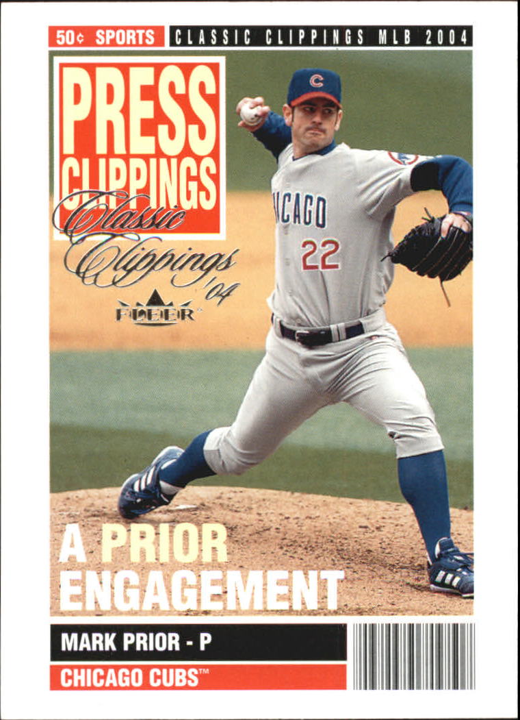 2004 Classic Clippings Press Clippings #10 Mark Prior