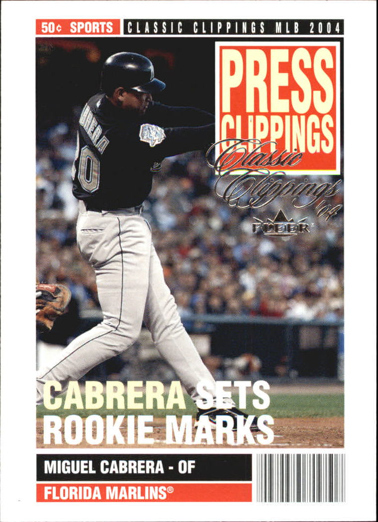 2004 Classic Clippings Press Clippings #15 Miguel Cabrera