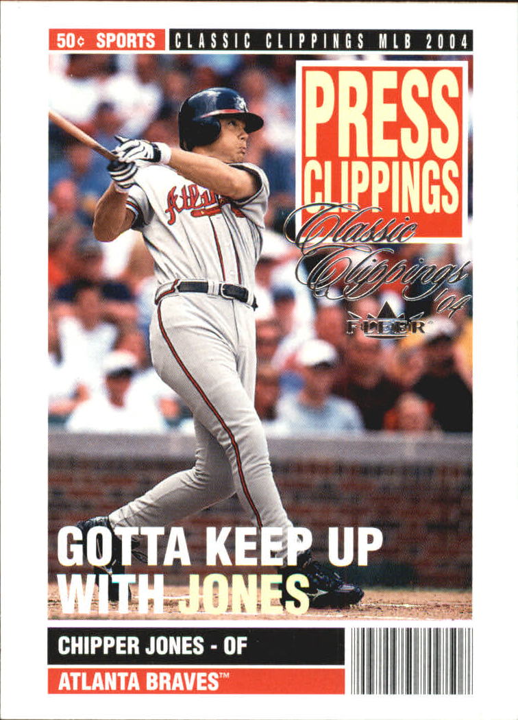 2004 Classic Clippings Press Clippings #18 Chipper Jones