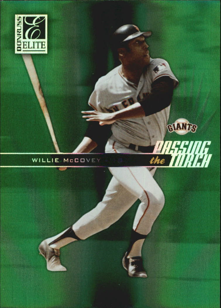 2004 Donruss Elite Passing the Torch Green #3 Willie McCovey