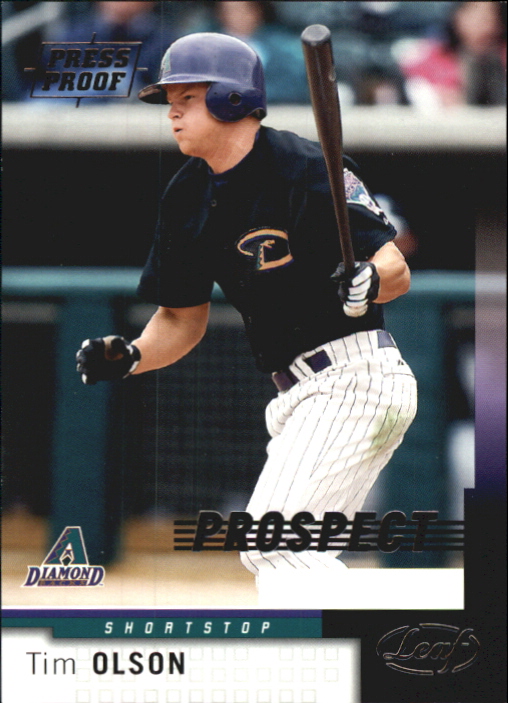 2004 Leaf Press Proofs Silver #225 Tim Olson PROS