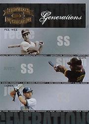 2004 Throwback Threads Generations #26 Reese/Ozzie/Jeter