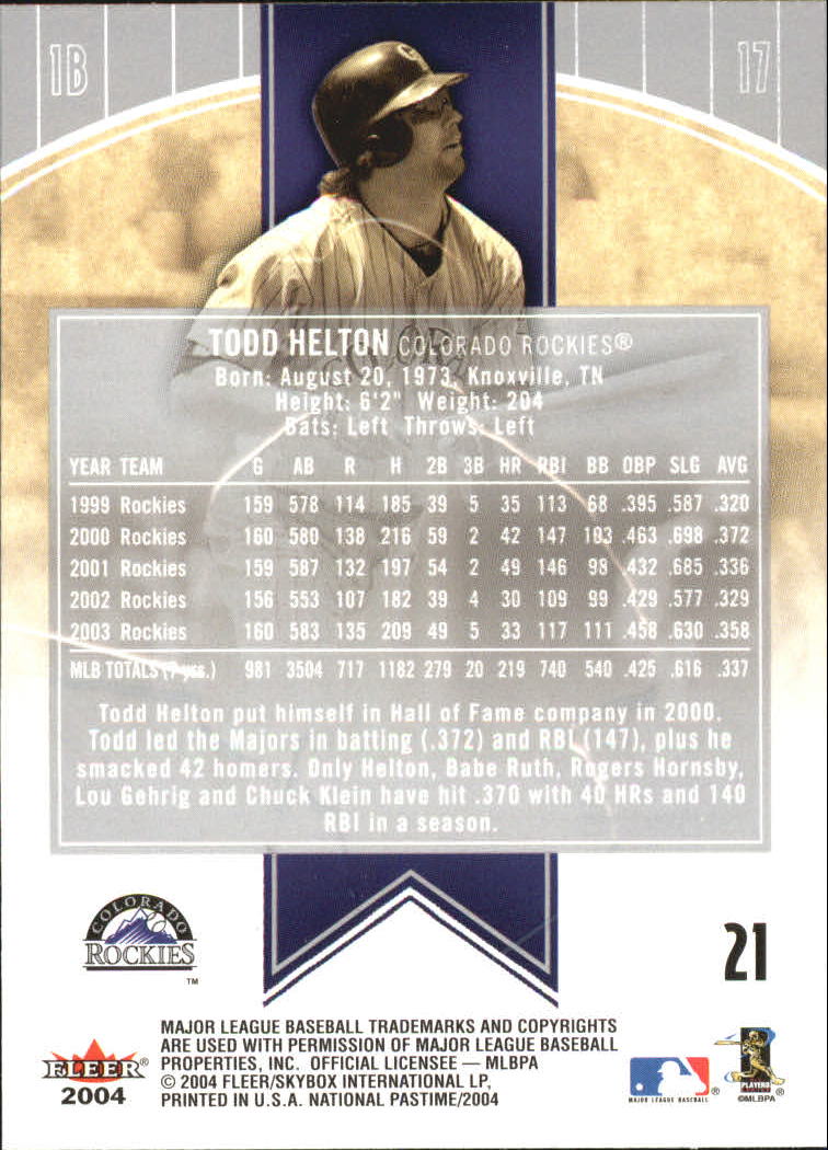 B2167- 2004 National Pastime BB Karten 1-60 + Einsätze -du Pick- 15 + Kostenlose - Bild 33 von 94