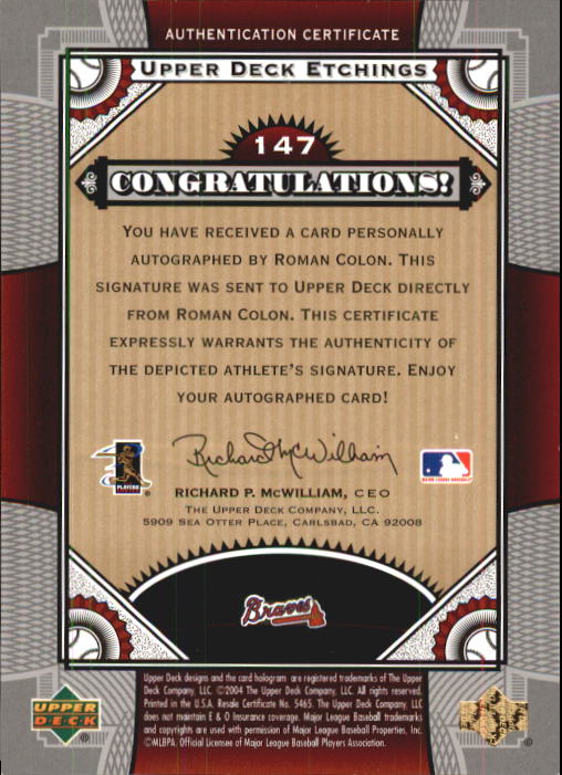 Sports Card Back