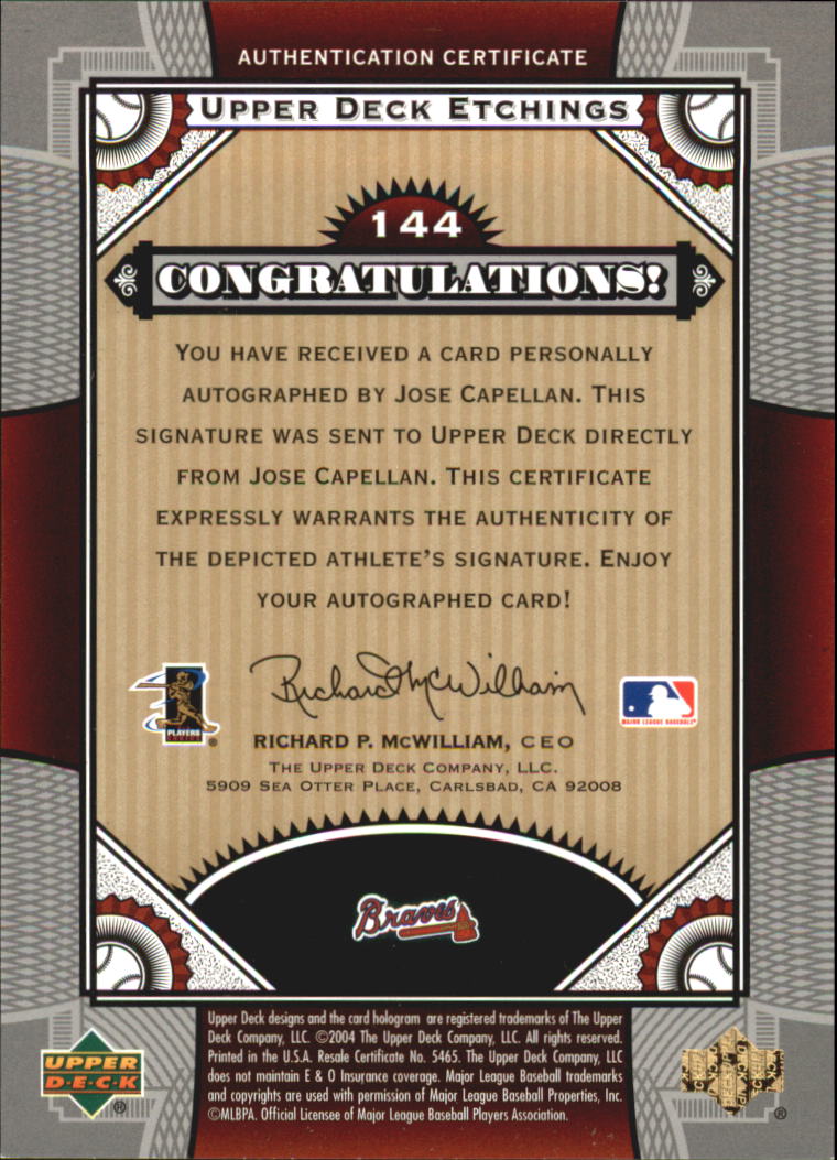 Sports Card Back