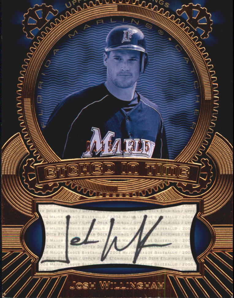 2004 Upper Deck Etchings Etched in Time Autograph Black #WI Josh Willingham/1325