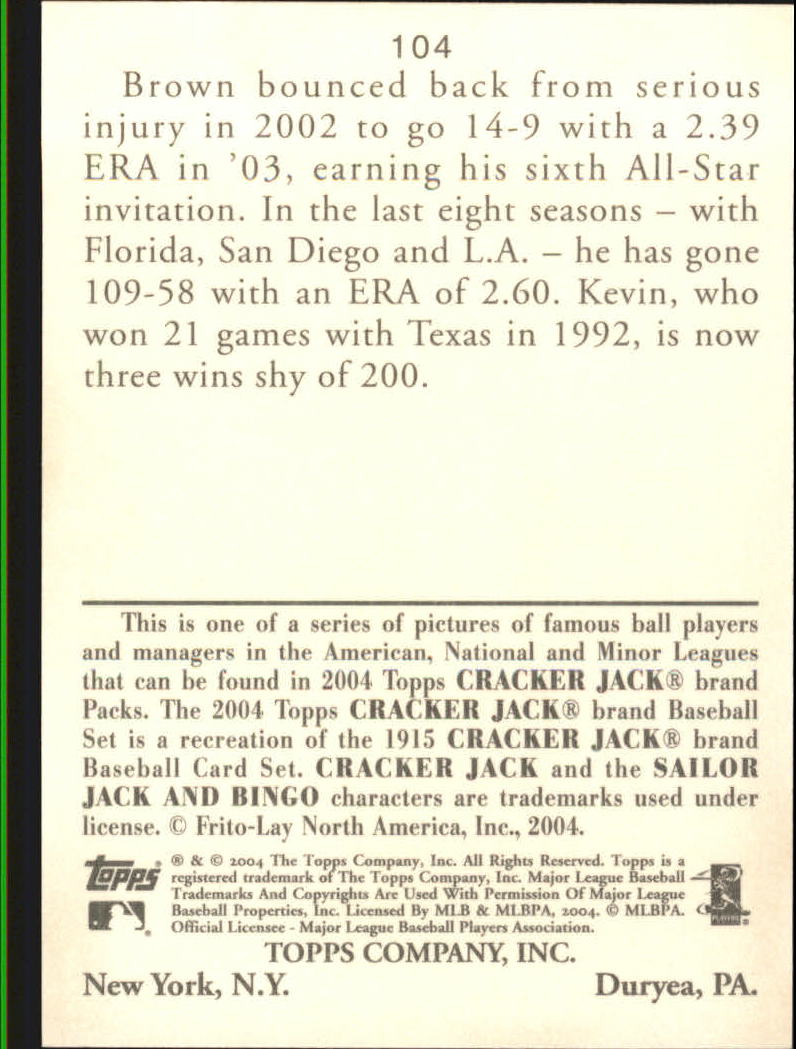 A1976- 2004 Topps Cracker Jack BB Card #s 1-237 -You Pick- 15+ FREE US SHIP - Picture 187 of 377
