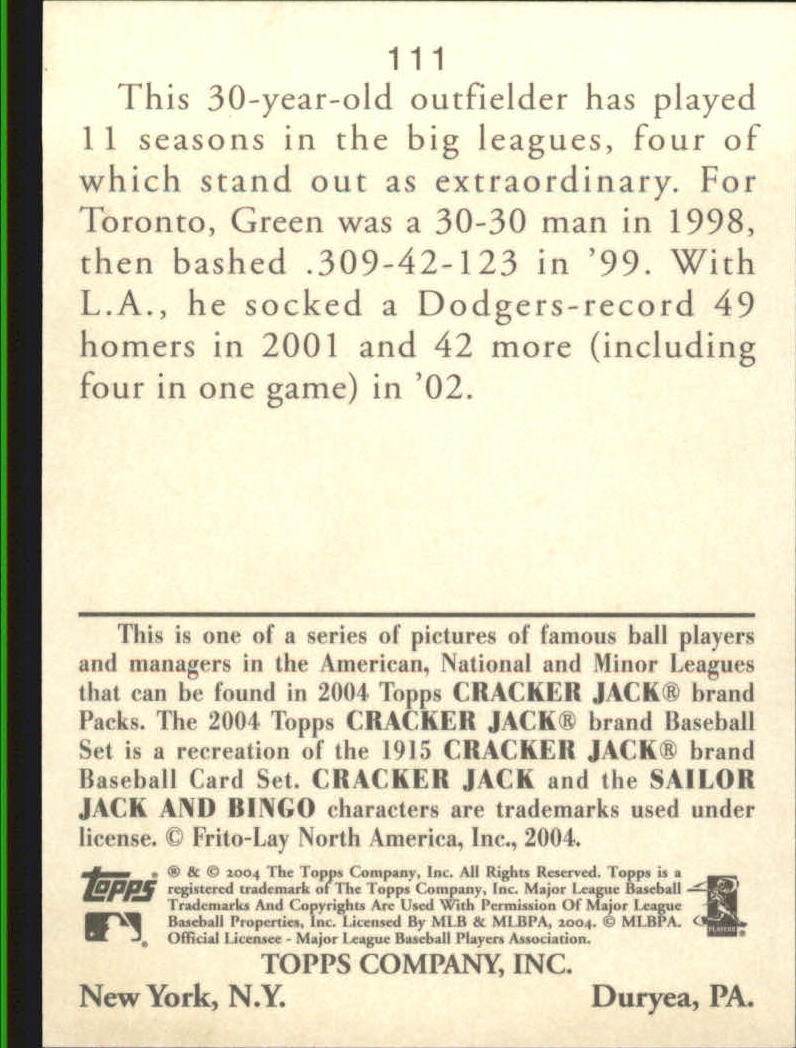 A1976- 2004 Topps Cracker Jack BB Card #s 1-237 -You Pick- 15+ FREE US SHIP - Picture 197 of 377
