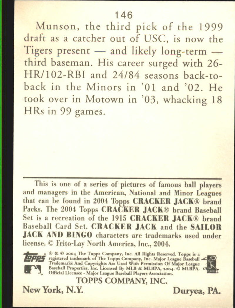 A1976- 2004 Topps Cracker Jack BB Card #s 1-237 -You Pick- 15+ FREE US SHIP - Picture 261 of 377