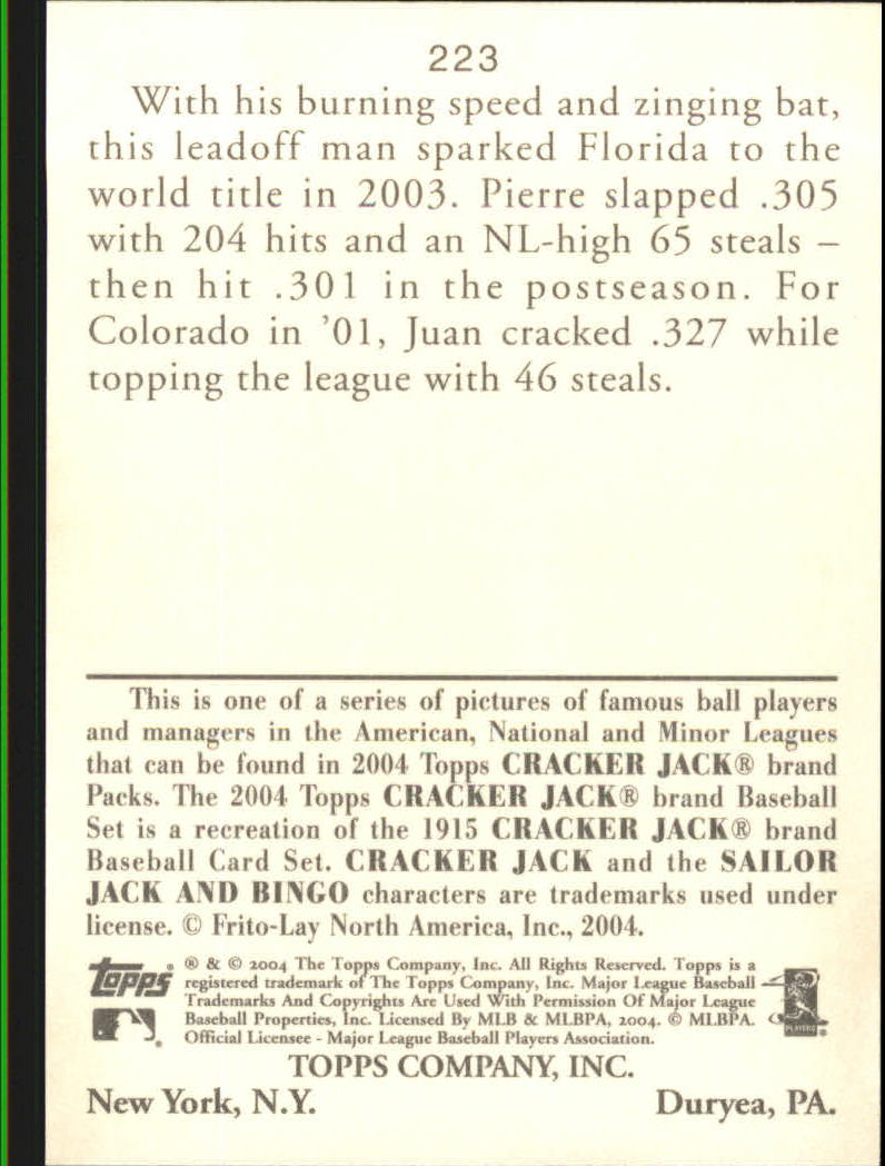 A1976- 2004 Topps Cracker Jack BB Card #s 1-237 -You Pick- 15+ FREE US SHIP - Picture 361 of 377
