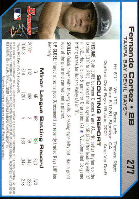 2004 Bowman Baseball Card Pick (Base) - Picture 425 of 489