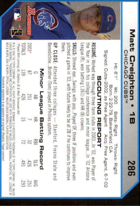 2004 Bowman Baseball Card Pick (Base) - Picture 437 of 489
