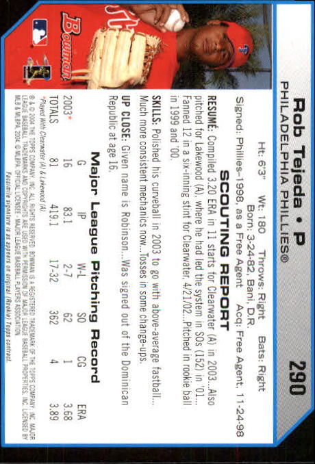 B1254- 2004 Bowman Baseball Cards 251-330 +Inserts -You Pick- 15+ FREE US SHIP - Picture 81 of 198