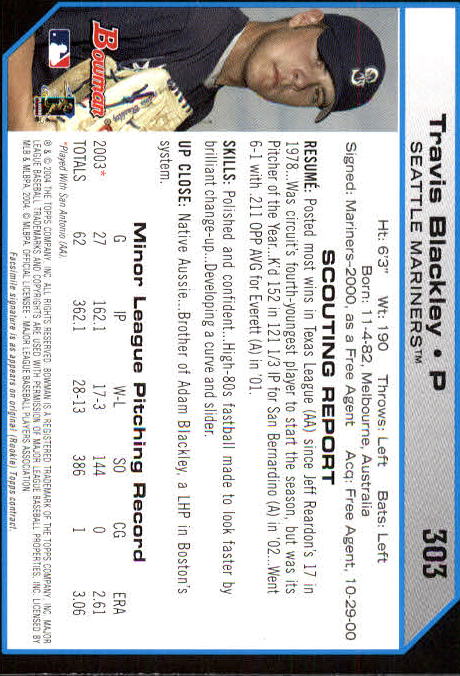 B1254- 2004 Bowman Baseball Cards 251-330 +Inserts -You Pick- 15+ FREE US SHIP - Picture 107 of 198