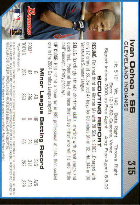 B1254- 2004 Bowman Baseball Cards 251-330 +Inserts -You Pick- 15+ FREE US SHIP - Picture 125 of 184