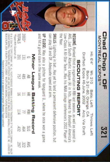 2004 Bowman Baseball Card Pick (Base) - Picture 475 of 489