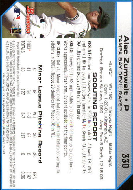 B1254- 2004 Bowman Baseball Cards 251-330 +Inserts -You Pick- 15+ FREE US SHIP - Picture 159 of 198