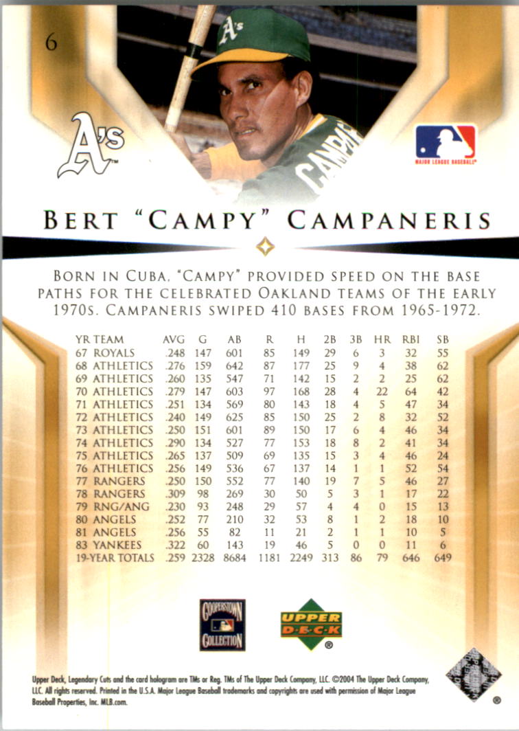 2004 SP Legendary Cuts Baseball (Pick Card From List) C127 04-24 - Picture 7 of 157
