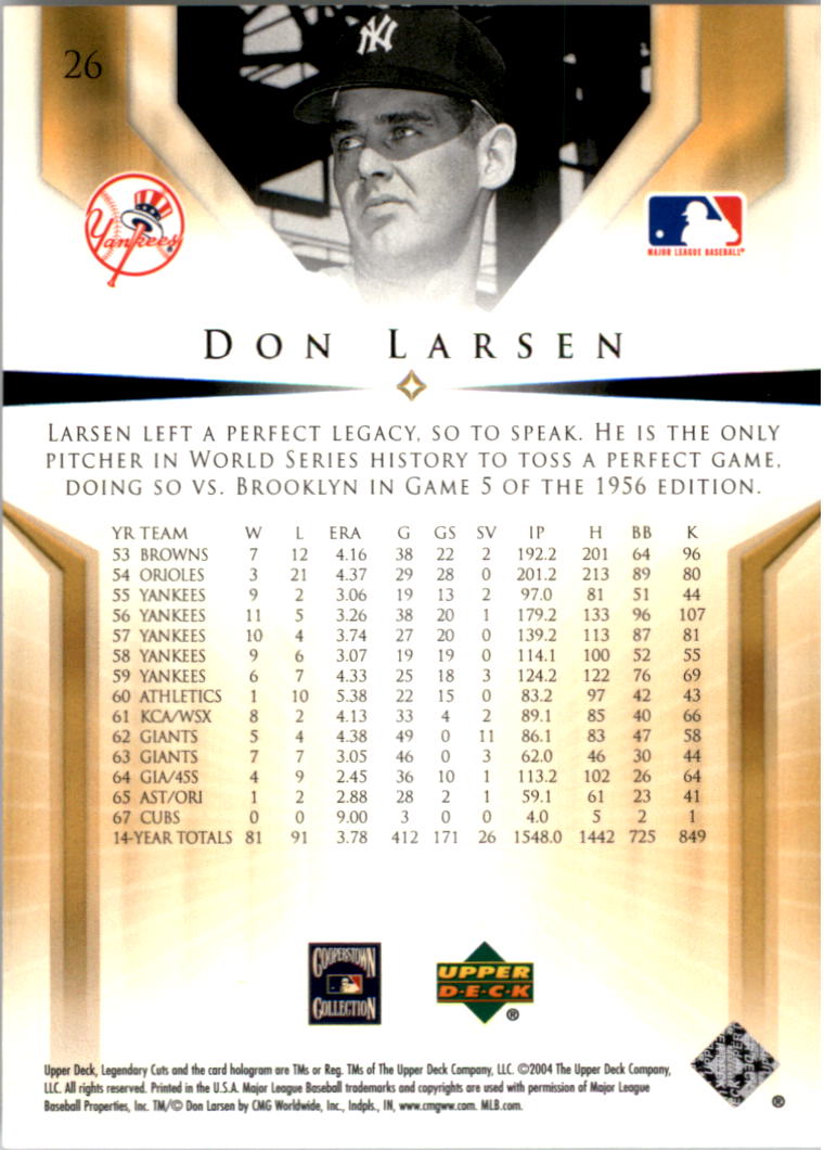 B1935- 2004 SP Legendary Cuts BB #s 1-126 +Inserts -You Pick- 15+ FREE US SHIP - Picture 17 of 137