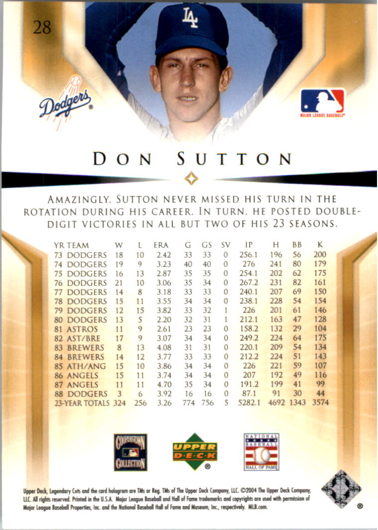 2004 SP Legendary Cuts Baseball (Pick Card From List) C127 04-24 - Picture 37 of 157