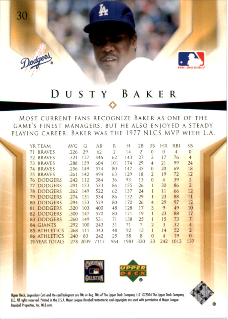 2004 SP Legendary Cuts Baseball (Pick Card From List) C127 04-24 - Picture 41 of 157