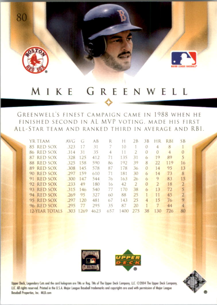 2004 SP Legendary Cuts Baseball (Pick Card From List) C127 04-24 - Picture 97 of 157