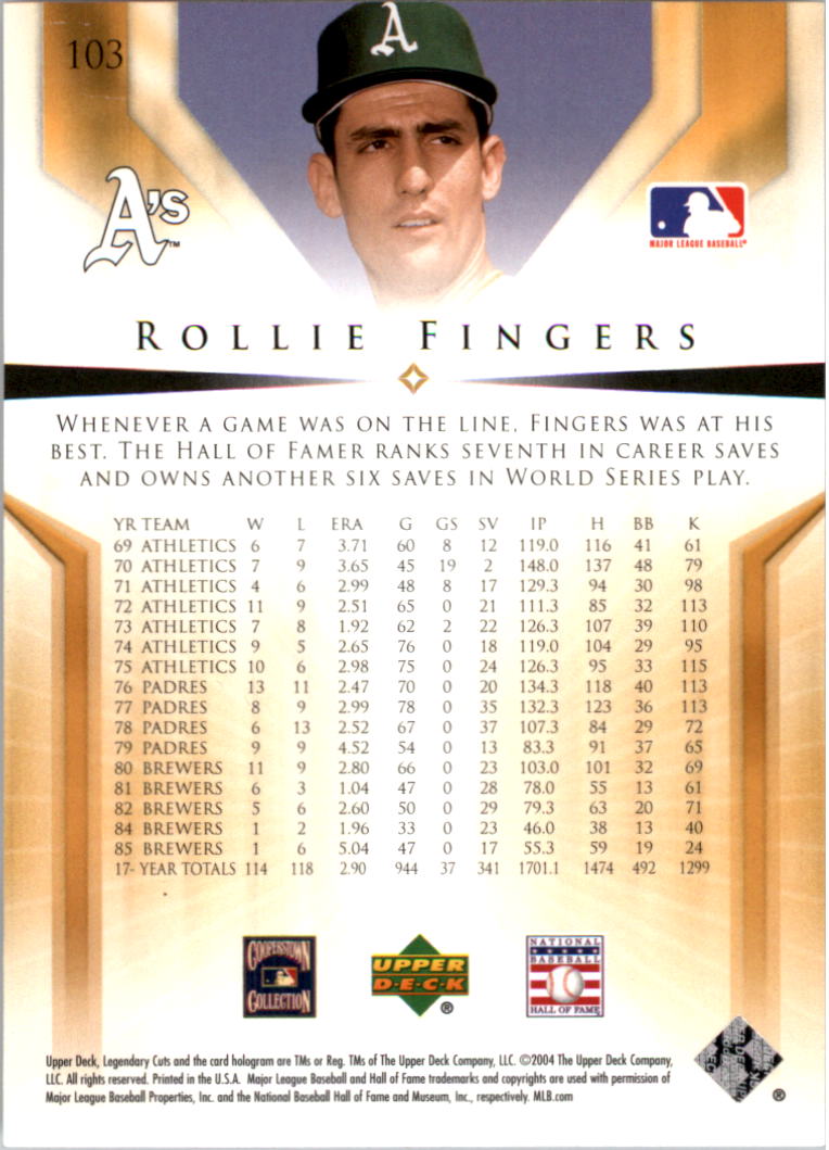 2004 SP Legendary Cuts Baseball (Pick Card From List) C127 04-24 - Picture 131 of 157