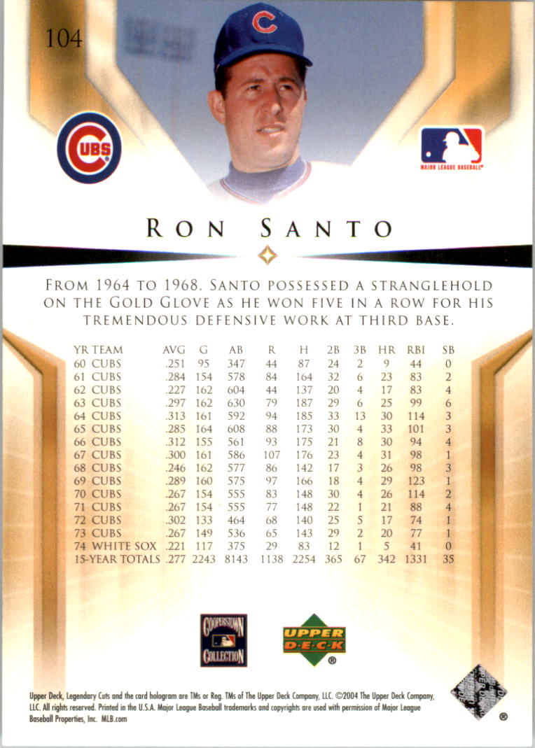 2004 SP Legendary Cuts Baseball (Pick Card From List) C127 04-24 - Picture 133 of 157