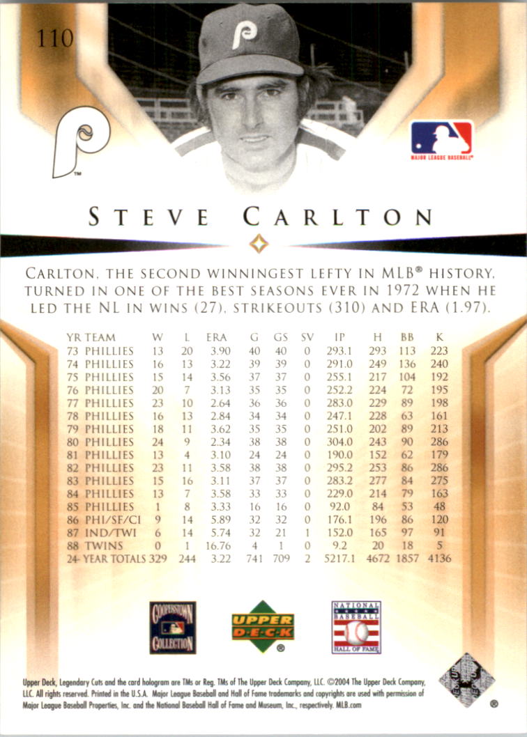 2004 SP Legendary Cuts Baseball (Pick Card From List) C127 04-24 - Picture 141 of 157