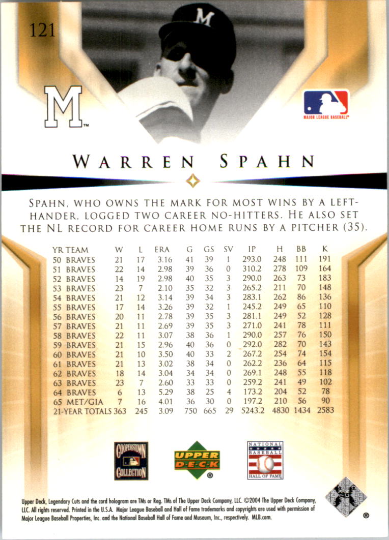 2004 SP Legendary Cuts Baseball (Pick Card From List) C127 04-24 - Picture 149 of 157
