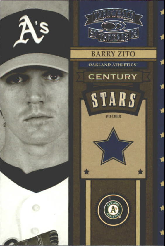 2004 Throwback Threads Century Stars #5 Barry Zito