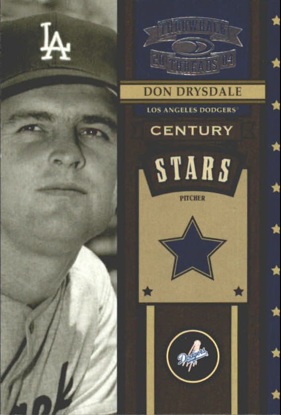 2004 Throwback Threads Century Stars #15 Don Drysdale