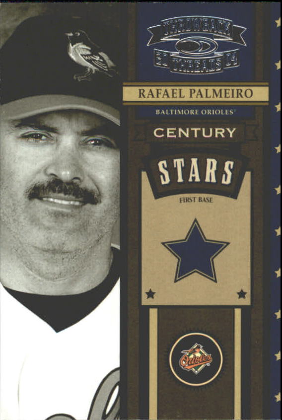 2004 Throwback Threads Century Stars #CS41 Rafael Palmeiro