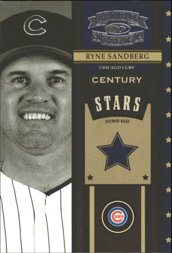 2004 Throwback Threads Century Stars #CS51 Ryne Sandberg