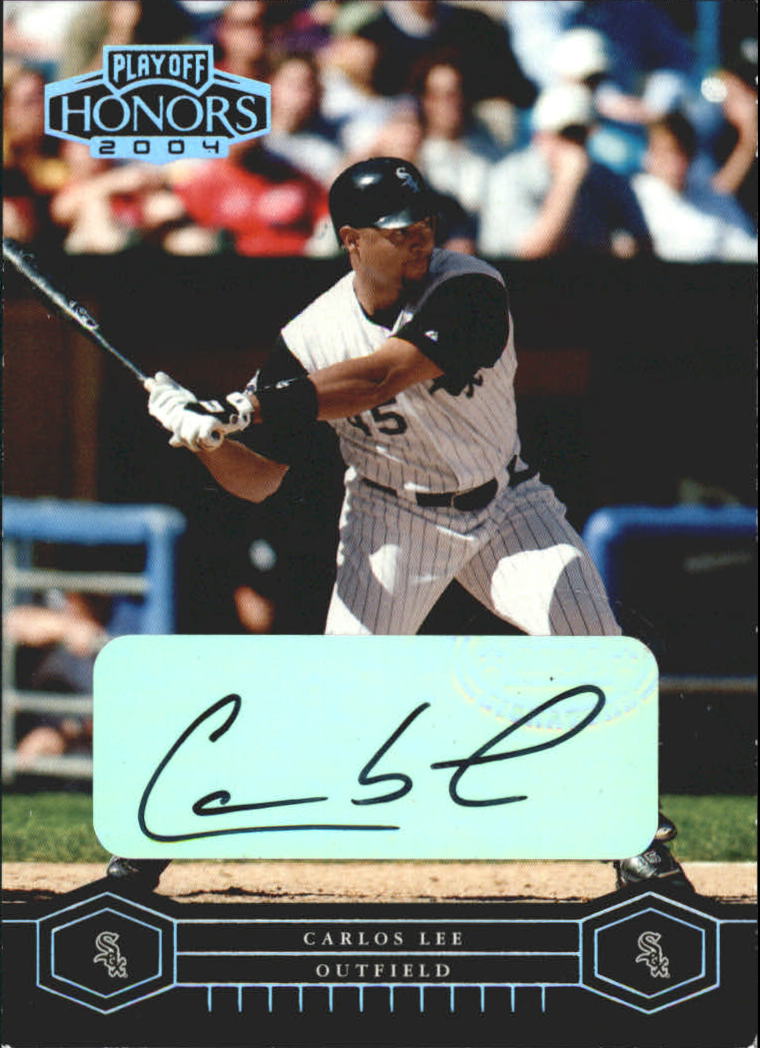 2004 Playoff Honors Signature Silver #51 Carlos Lee/100