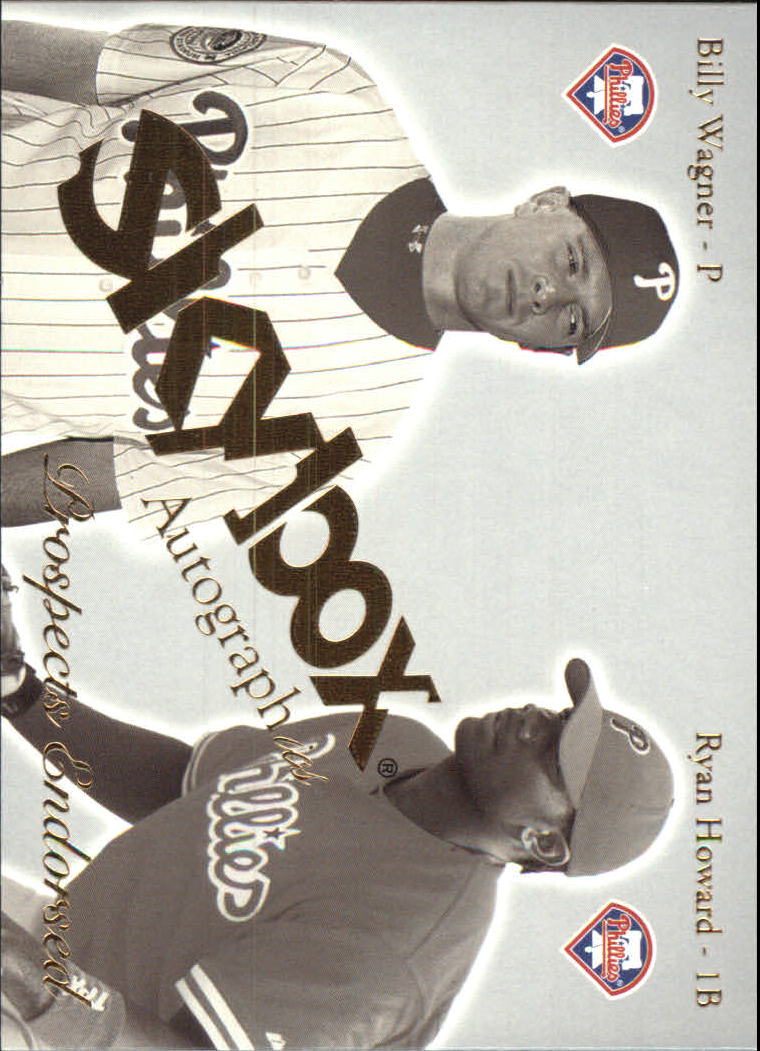 2004 SkyBox Autographics Prospects Endorsed #7 B.Wagner/R.Howard