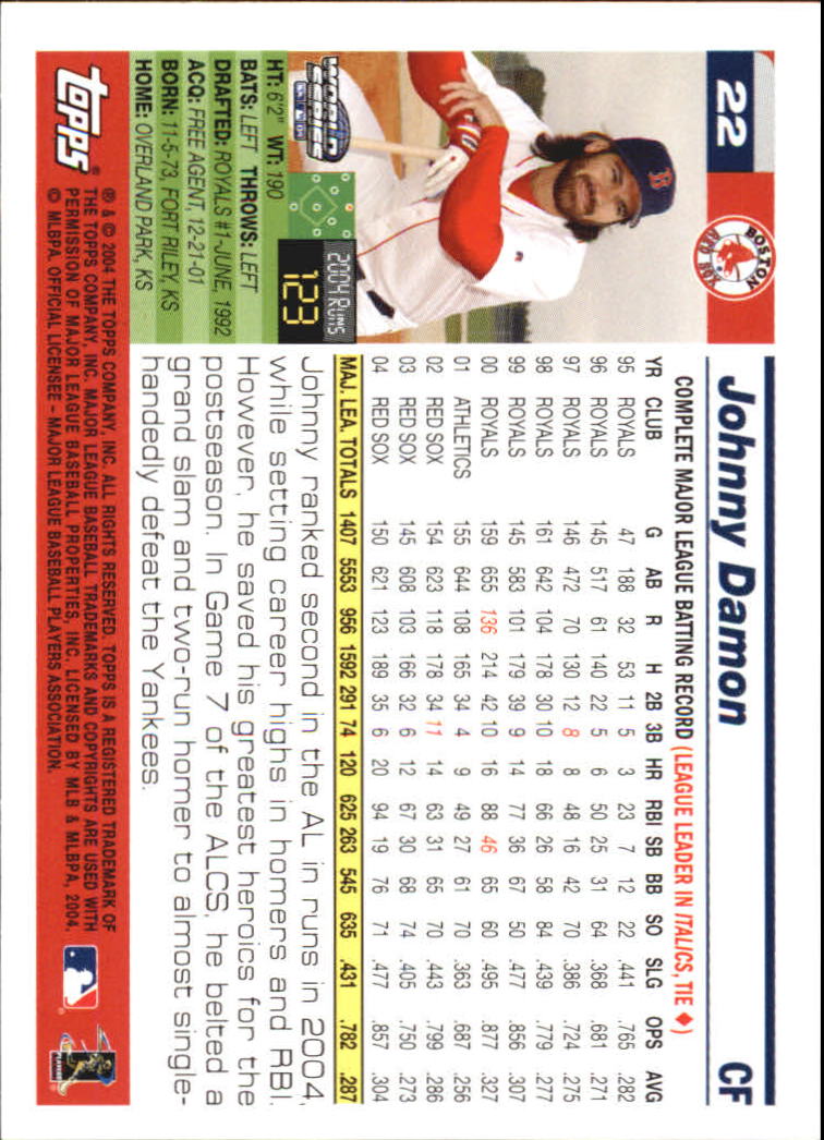 B6539- 2004 Red Sox Topps World Champions BB 1-55 -You Pick- 15+ FREE US SHIP - Picture 17 of 35