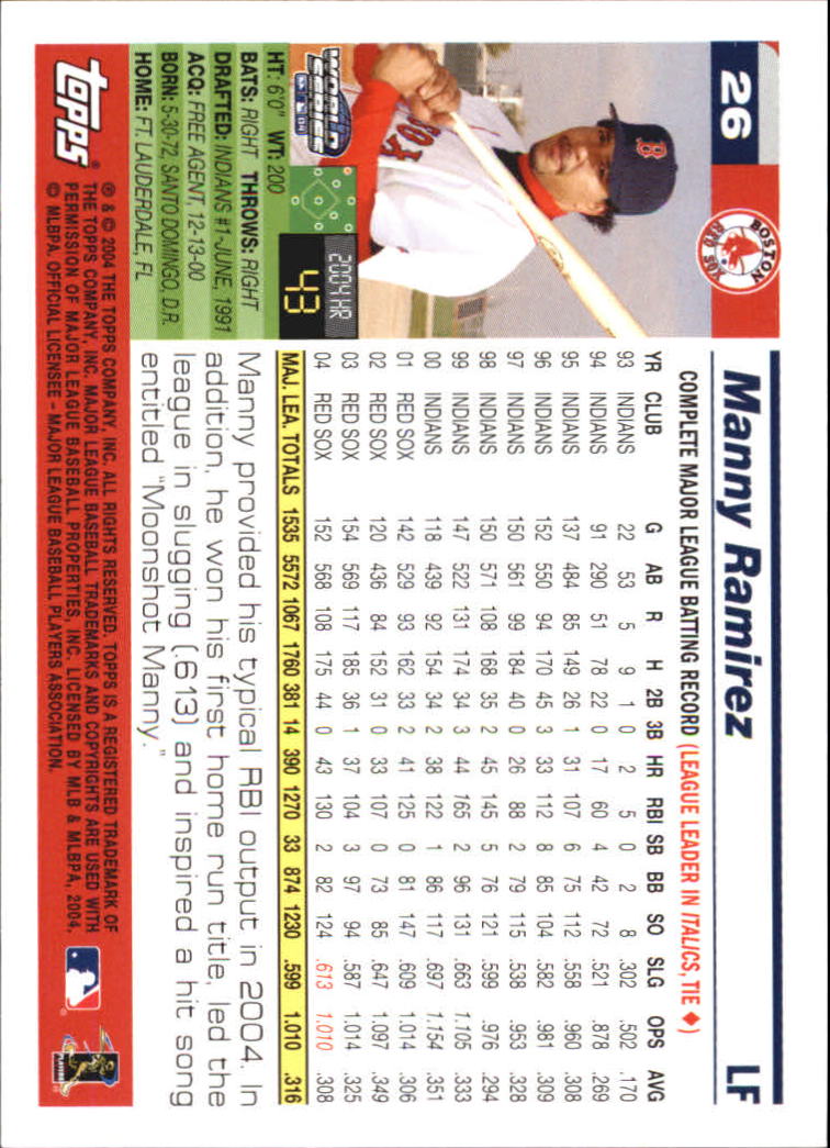 B6539- 2004 Red Sox Topps World Champions BB 1-55 -You Pick- 15+ FREE US SHIP - Picture 21 of 35