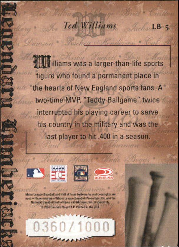 B6846- 2004 Donruss Classics BB #s 1-210 +Inserts -You Pick- 15+ FREE US SHIP - Picture 293 of 301