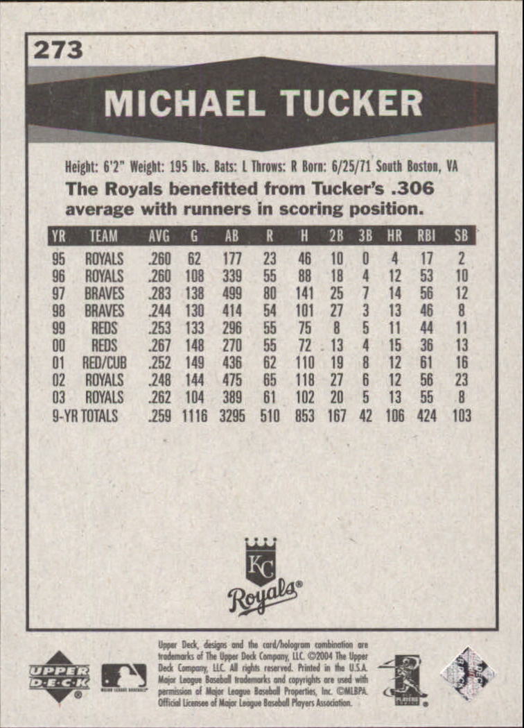 2004 Upper Deck Vintage Black and White #273 Michael Tucker back image