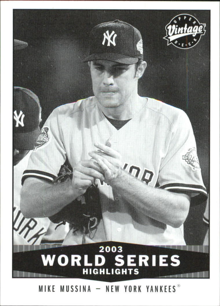 2004 Upper Deck Vintage Black and White #320 Mike Mussina WSH