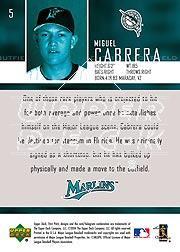 Number 5 Type Collection: 2004 Upper Deck First Pitch Baseball #5, Miguel  Cabrera